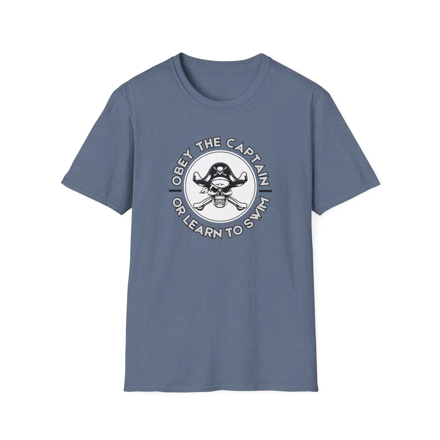 Obey the Captain or Learn to Swim Pirate T-Shirt