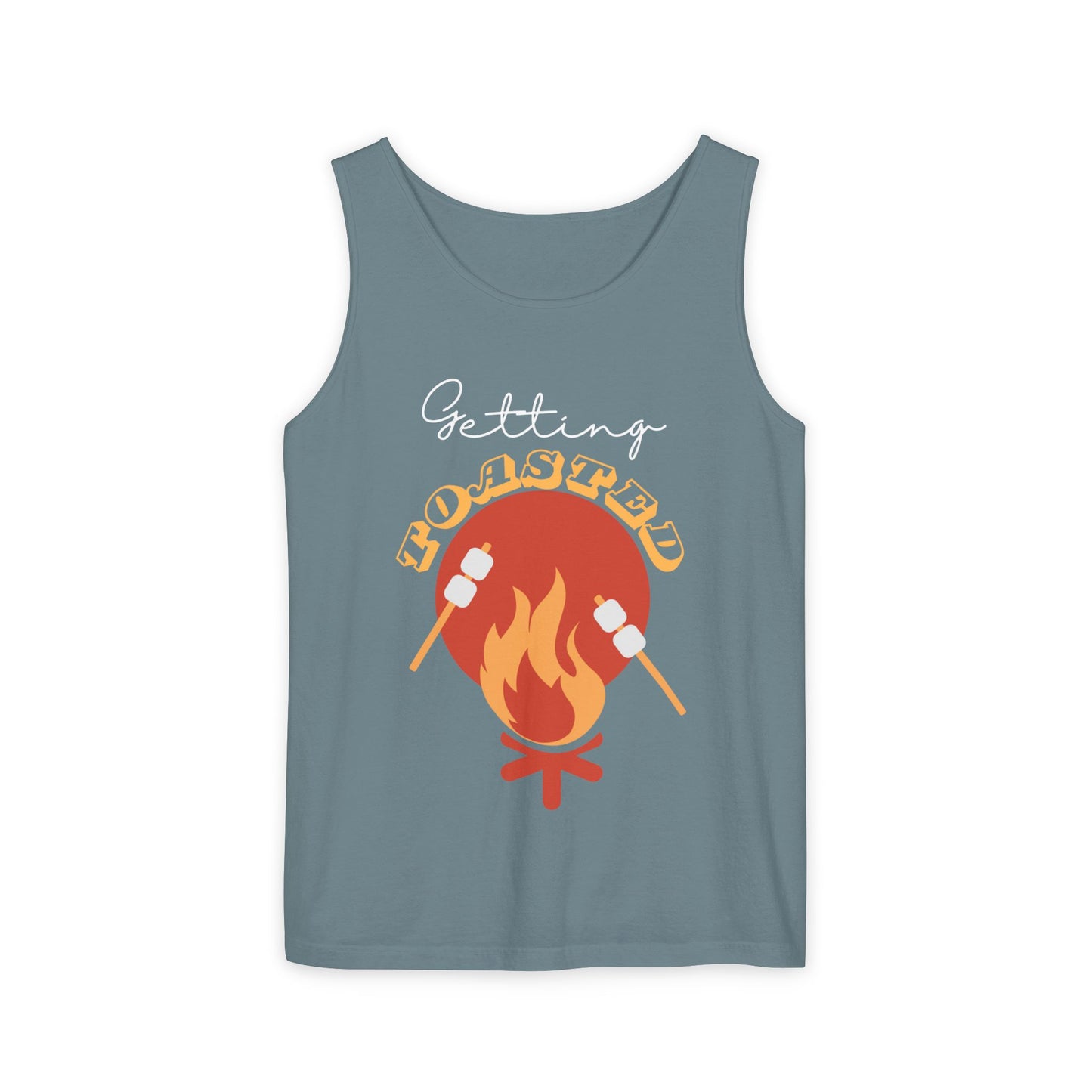 TOASTED funny camp camping marshmallow Tank Top