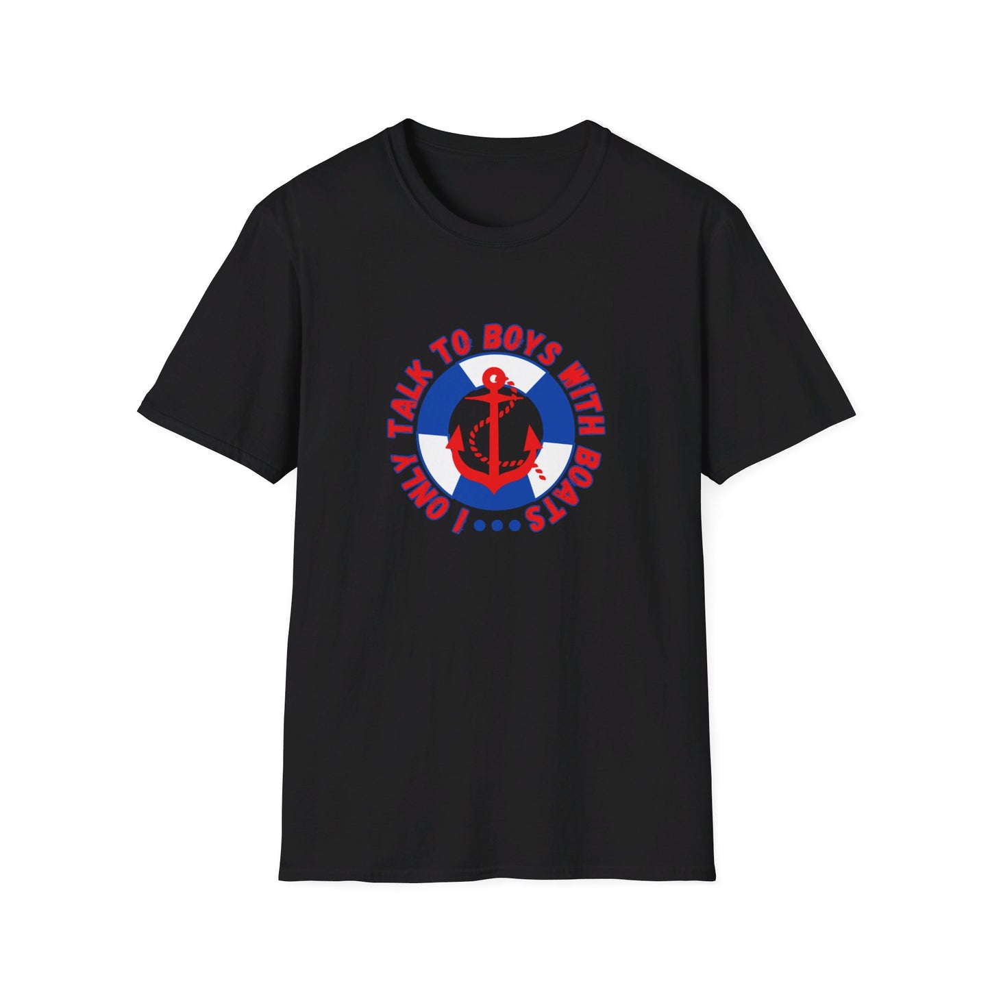 I Only Talk to Boys With Boats Funny Nautical Summer T-Shirt