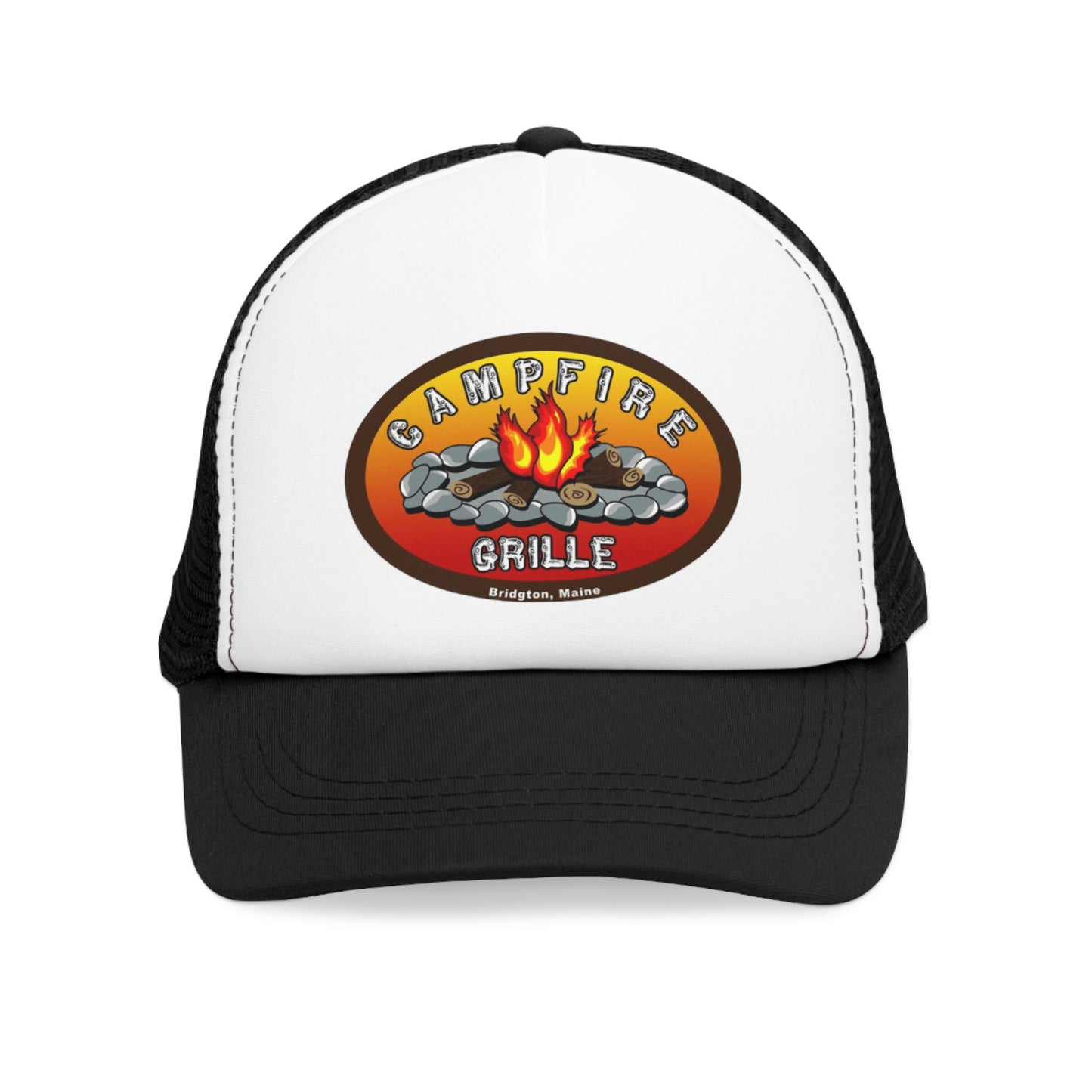 Campfire Grille Mesh Cap | Outdoor Adventure Hat, Hiking Gear, Summer Cap, Camping Gift, BBQ Accessory