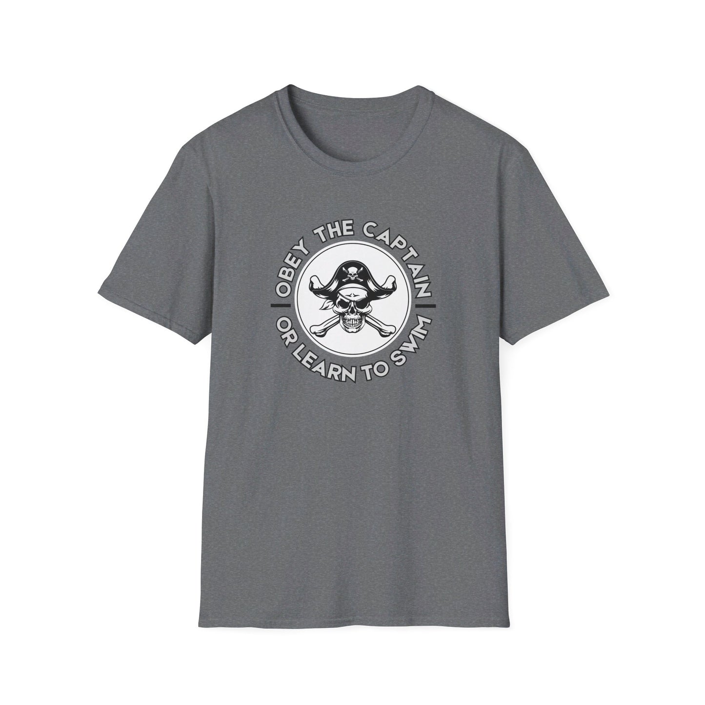 Obey the Captain or Learn to Swim Pirate T-Shirt