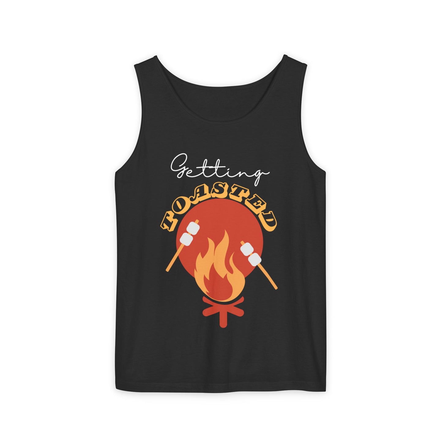 TOASTED funny camp camping marshmallow Tank Top