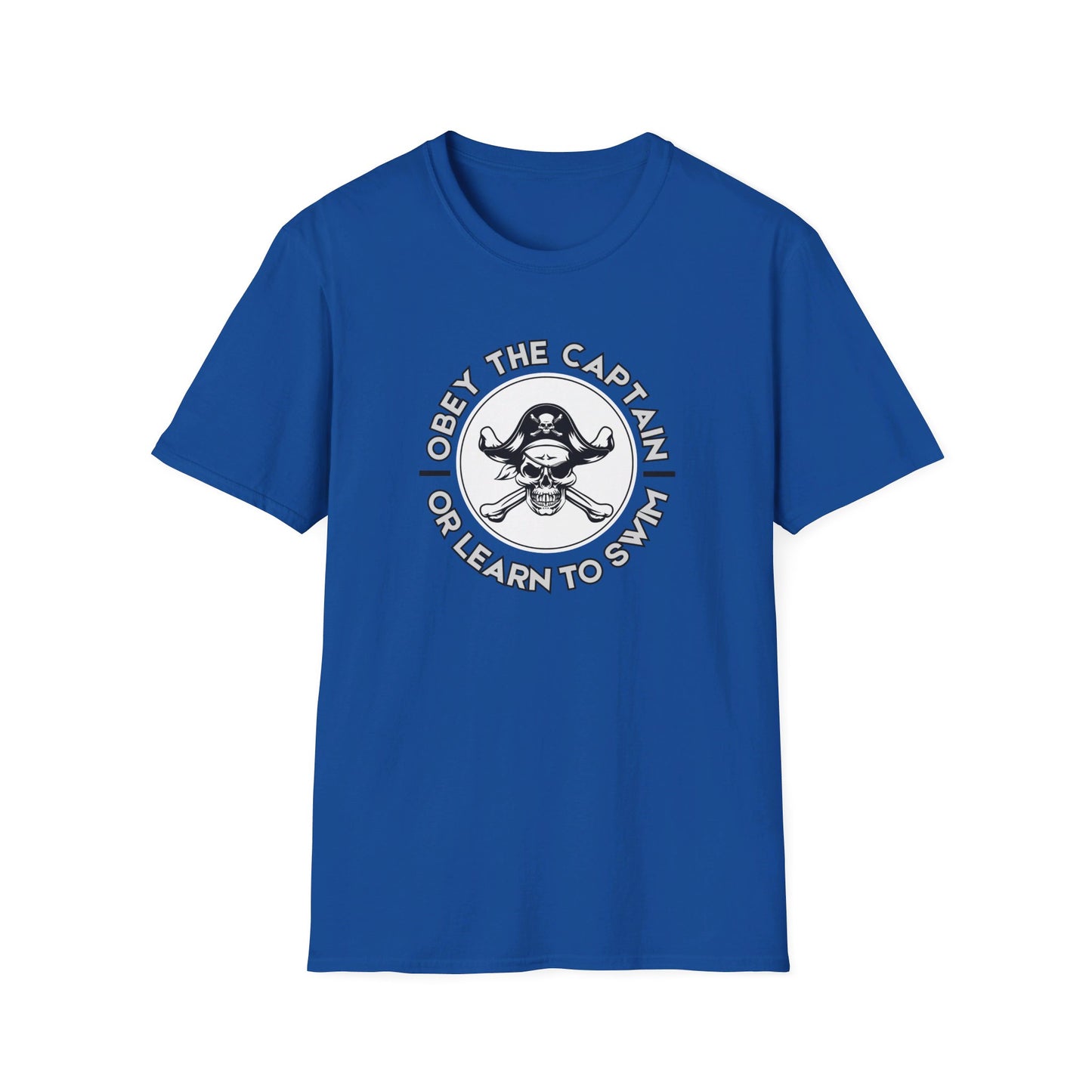 Obey the Captain or Learn to Swim Pirate T-Shirt