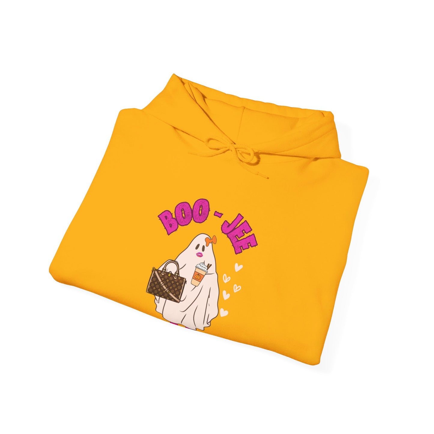 BOO-JEE Ghost Glam Halloween Hooded Sweatshirt