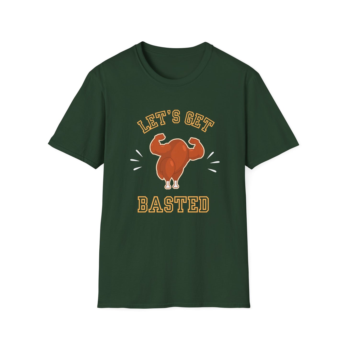 Let's Get Basted Funny Friendsgiving Thanksgiving T-Shirt