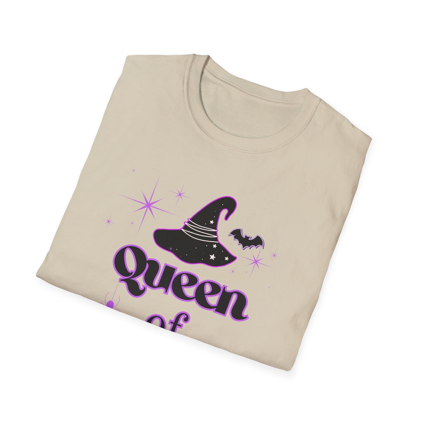 Queen of Halloween Spooky Witch Unisex Softstyle T-Shirt