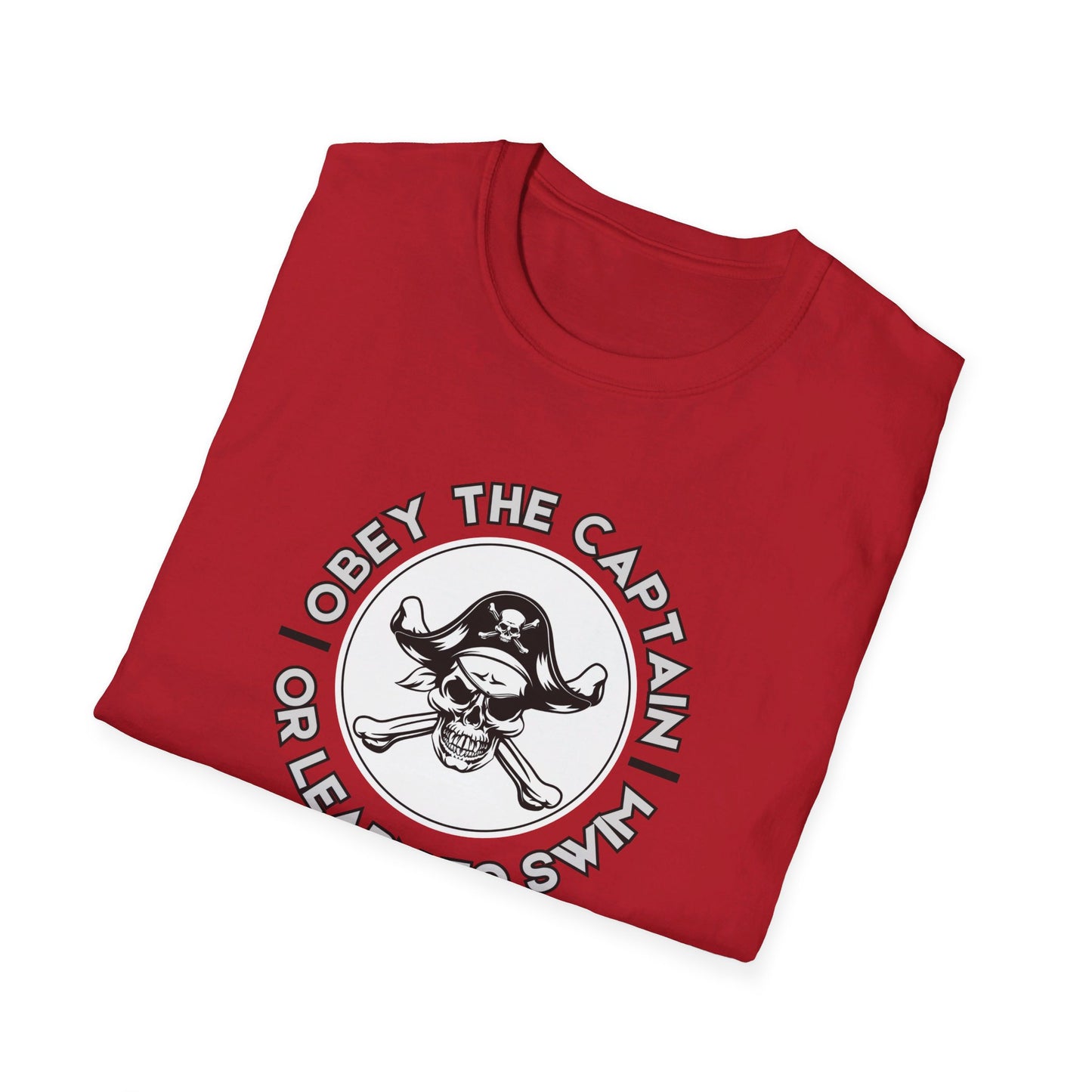 Obey the Captain or Learn to Swim Pirate T-Shirt