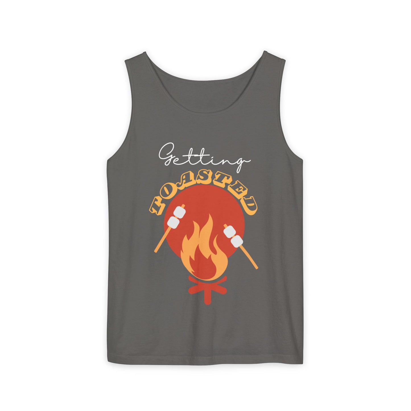 TOASTED funny camp camping marshmallow Tank Top