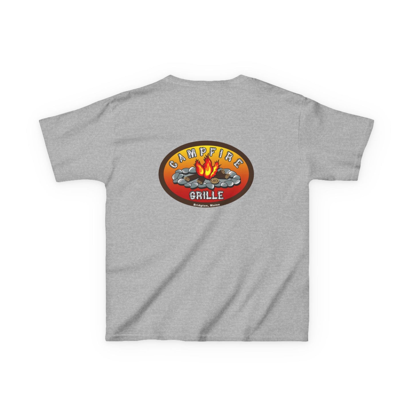 Kids Campfire Grille Tee, Kid's Shirt, Summer Camp Outfit, Outdoor Fun Apparel, Gift for Nature Lovers, Family BBQ