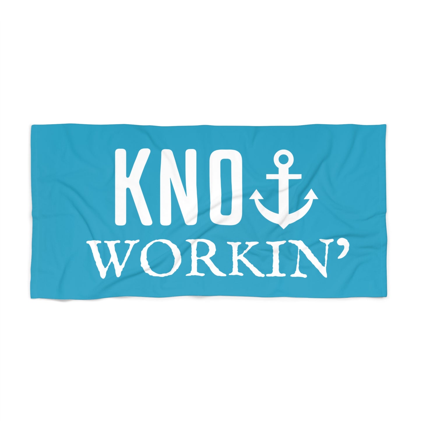 Knot Workin' nautical boat captain Beach Towel