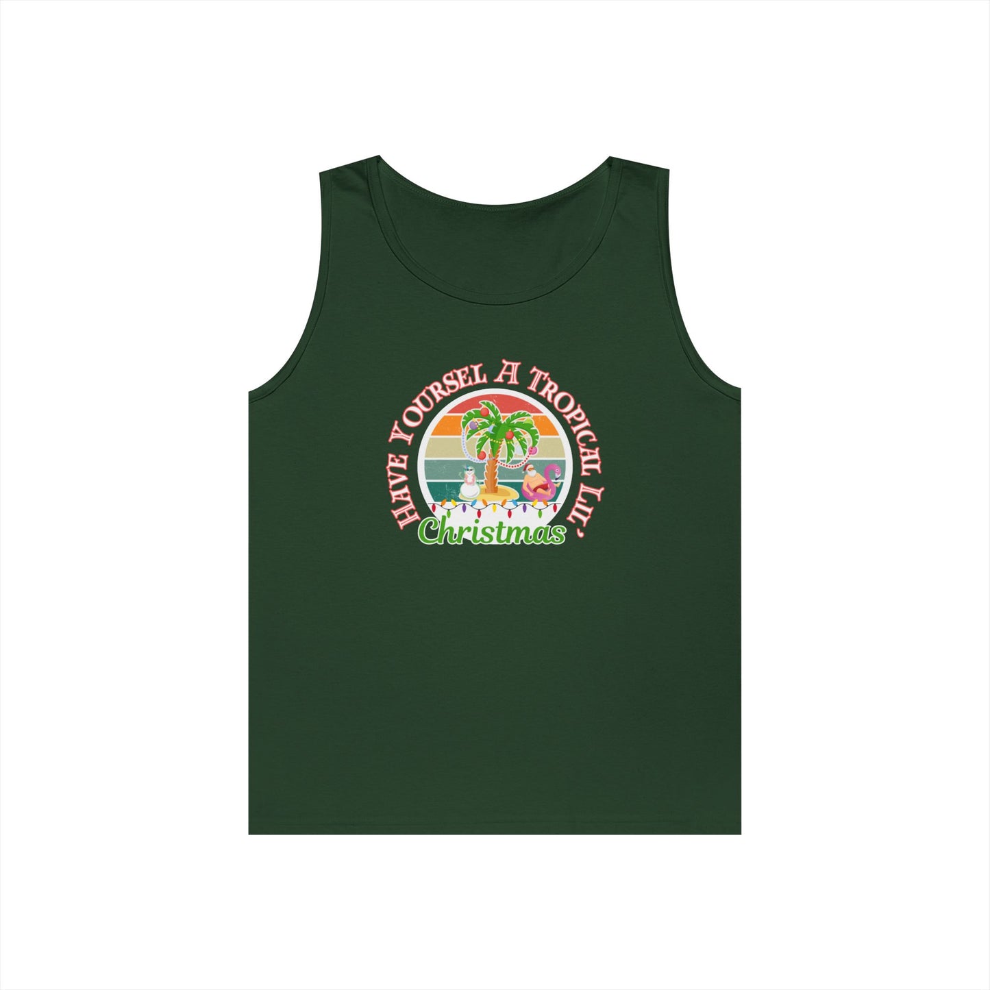 Have Yourself a Tropical Lil' Christmas Cruise Vacation Tank Top