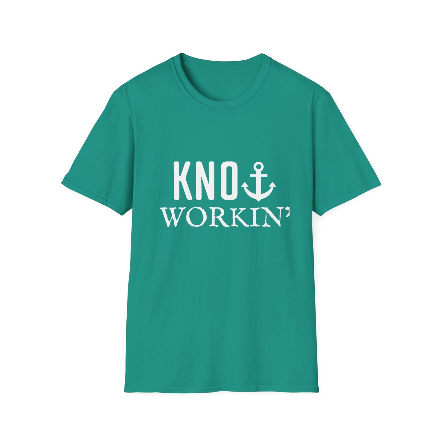 Knot Workin' Funny Nautical Anchor Boat Captain T-Shirt