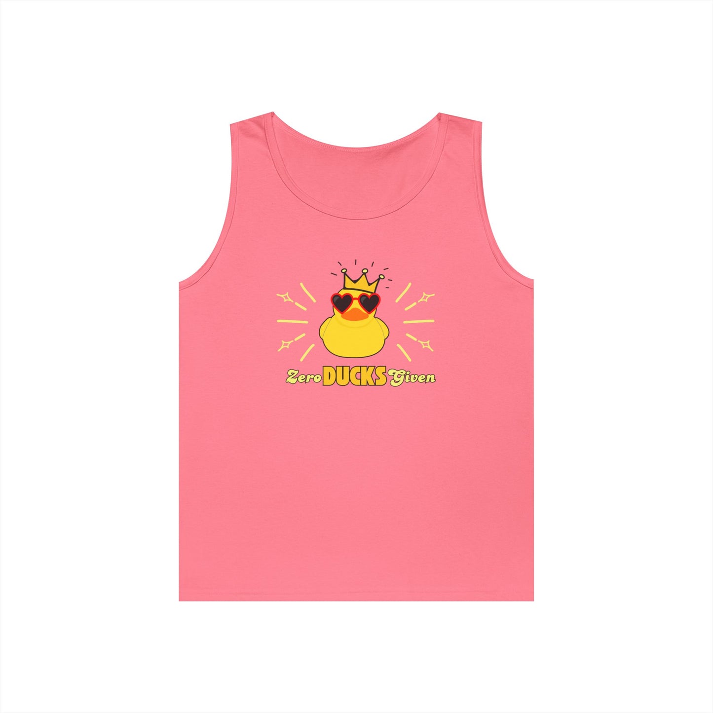 Zero Ducks Given Funny Ducky Tank Top