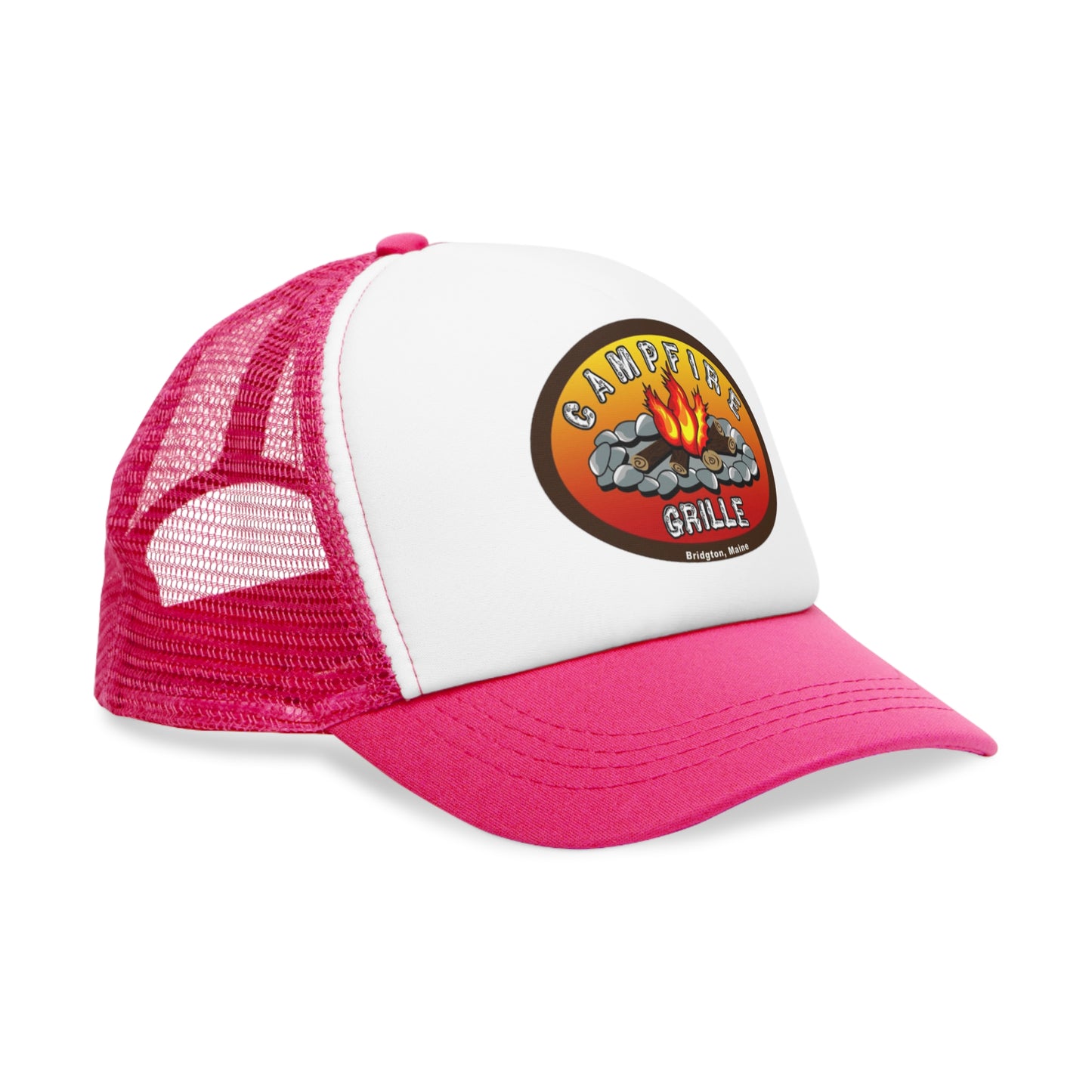 Campfire Grille Mesh Cap | Outdoor Adventure Hat, Hiking Gear, Summer Cap, Camping Gift, BBQ Accessory