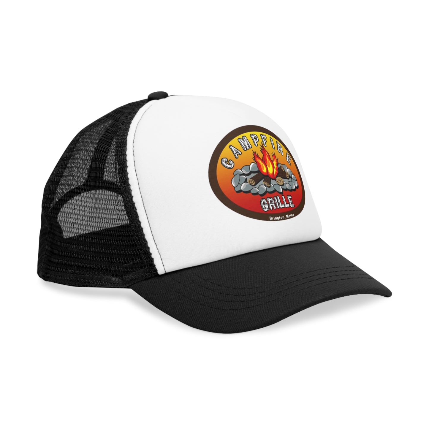 Campfire Grille Mesh Cap | Outdoor Adventure Hat, Hiking Gear, Summer Cap, Camping Gift, BBQ Accessory