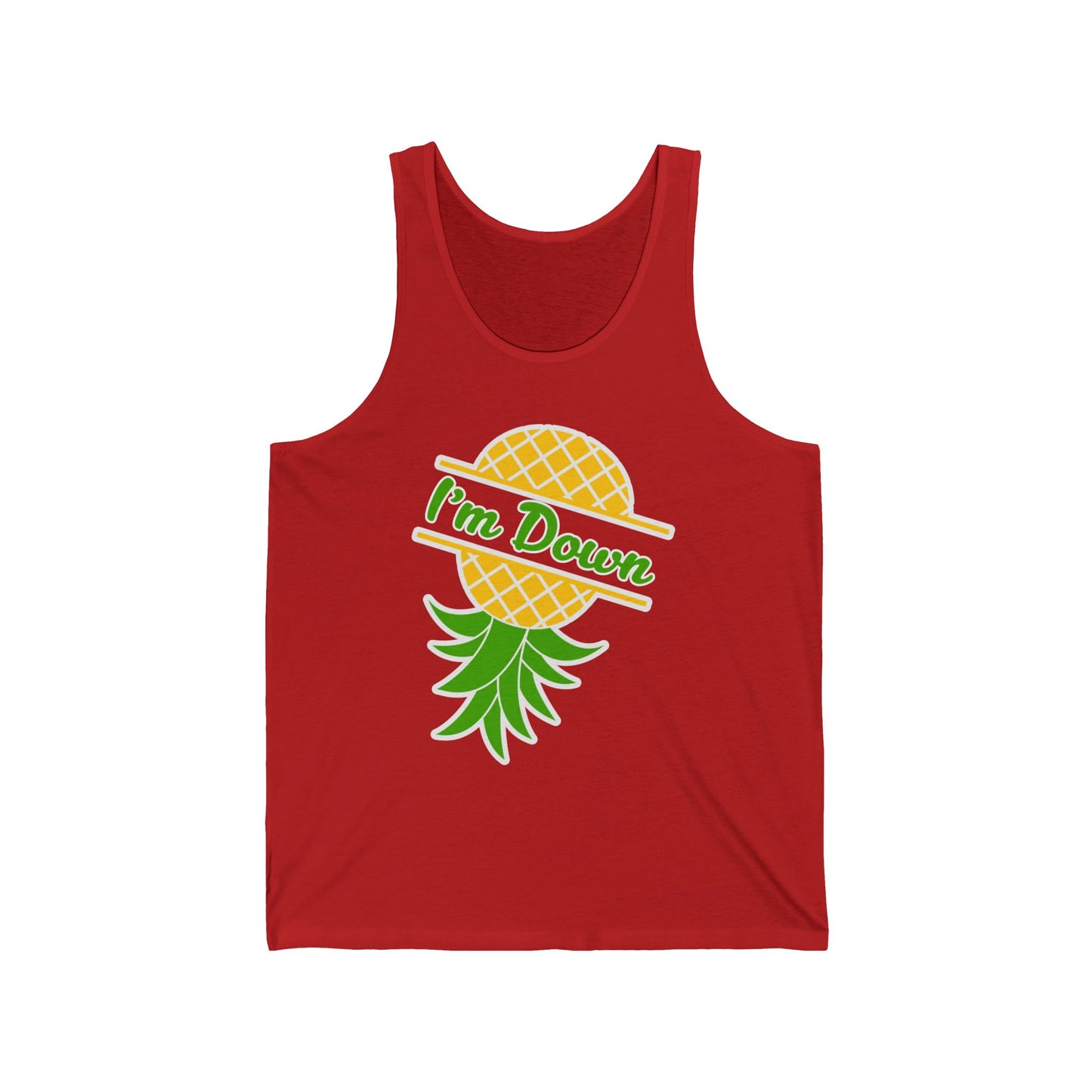 I'm Down Funny Swinger Pineapple Florida Tank Top