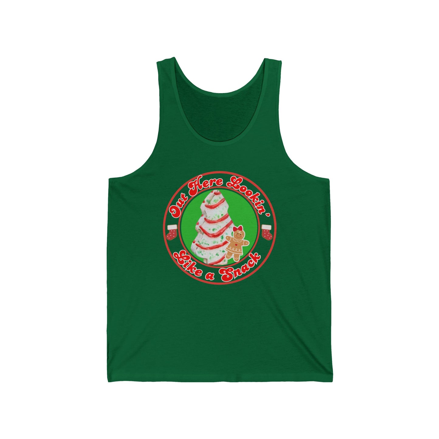 Out Here Lookin' Like a Snack Christmas Cake Tank Top