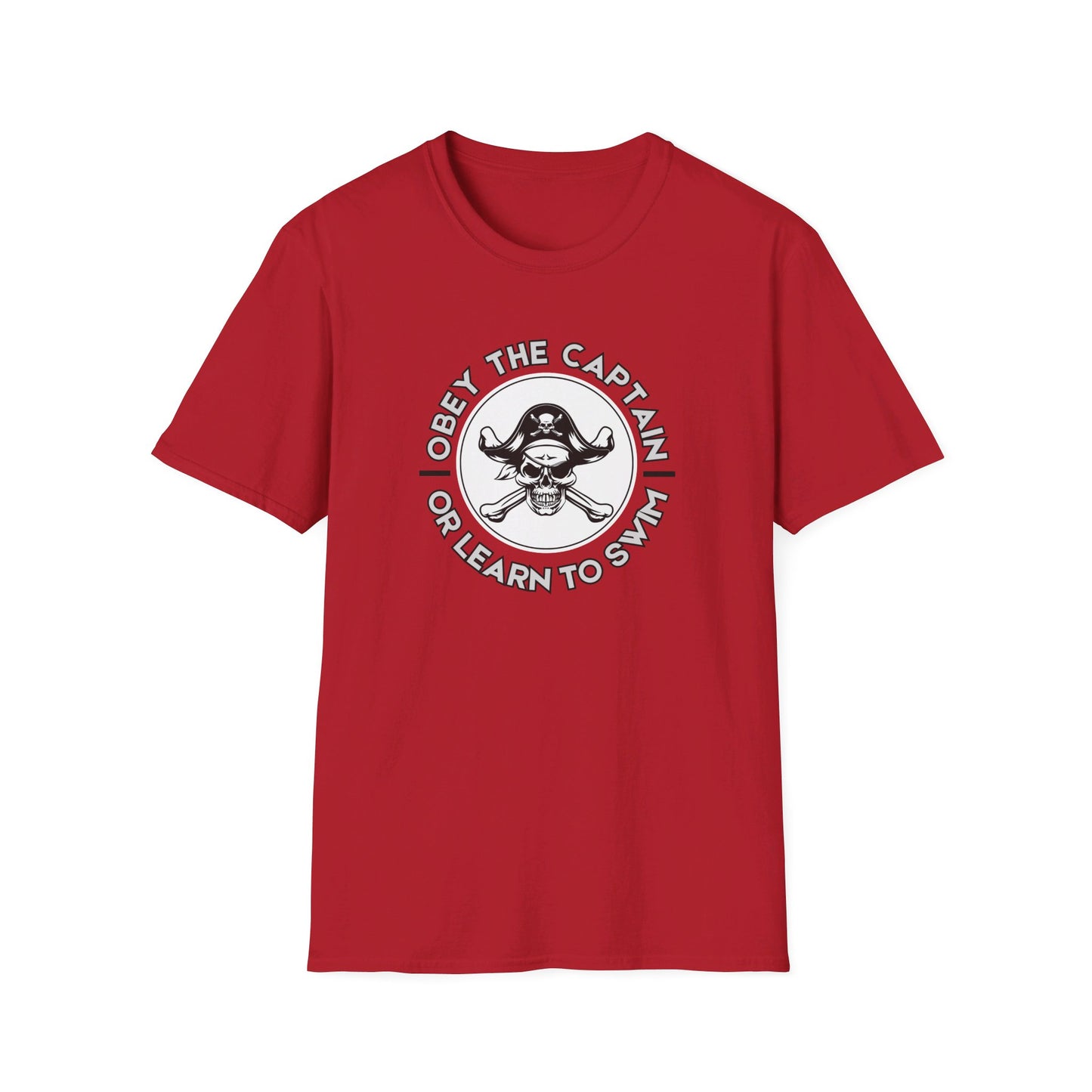 Obey the Captain or Learn to Swim Pirate T-Shirt