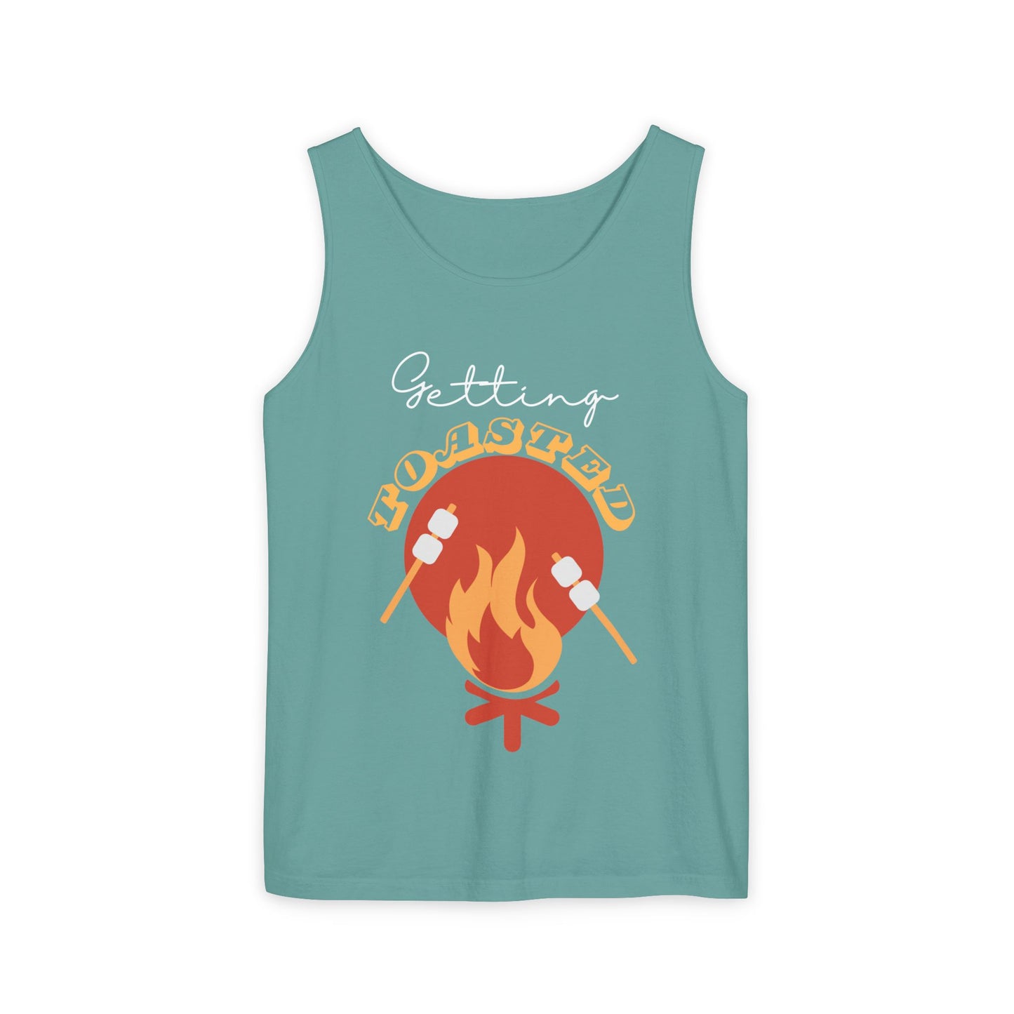 TOASTED funny camp camping marshmallow Tank Top