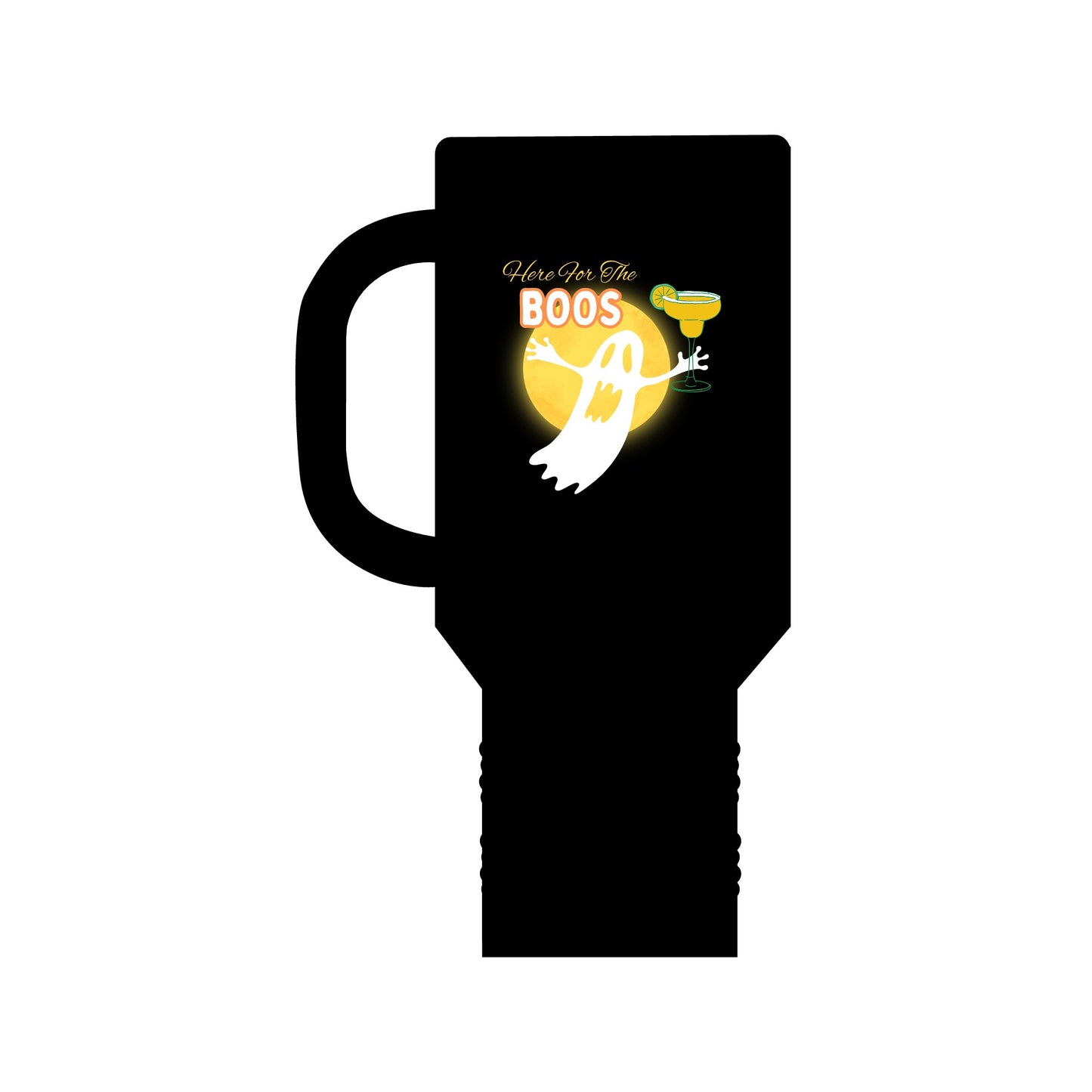 Here for the Boos Halloween Ghost Insulated Travel Mug, 40oz
