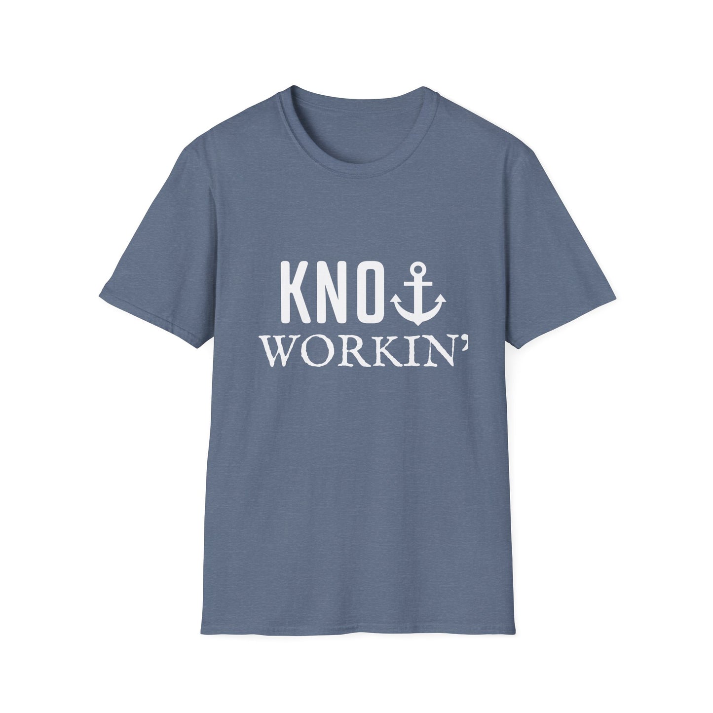 Knot Workin' Funny Nautical Anchor Boat Captain T-Shirt