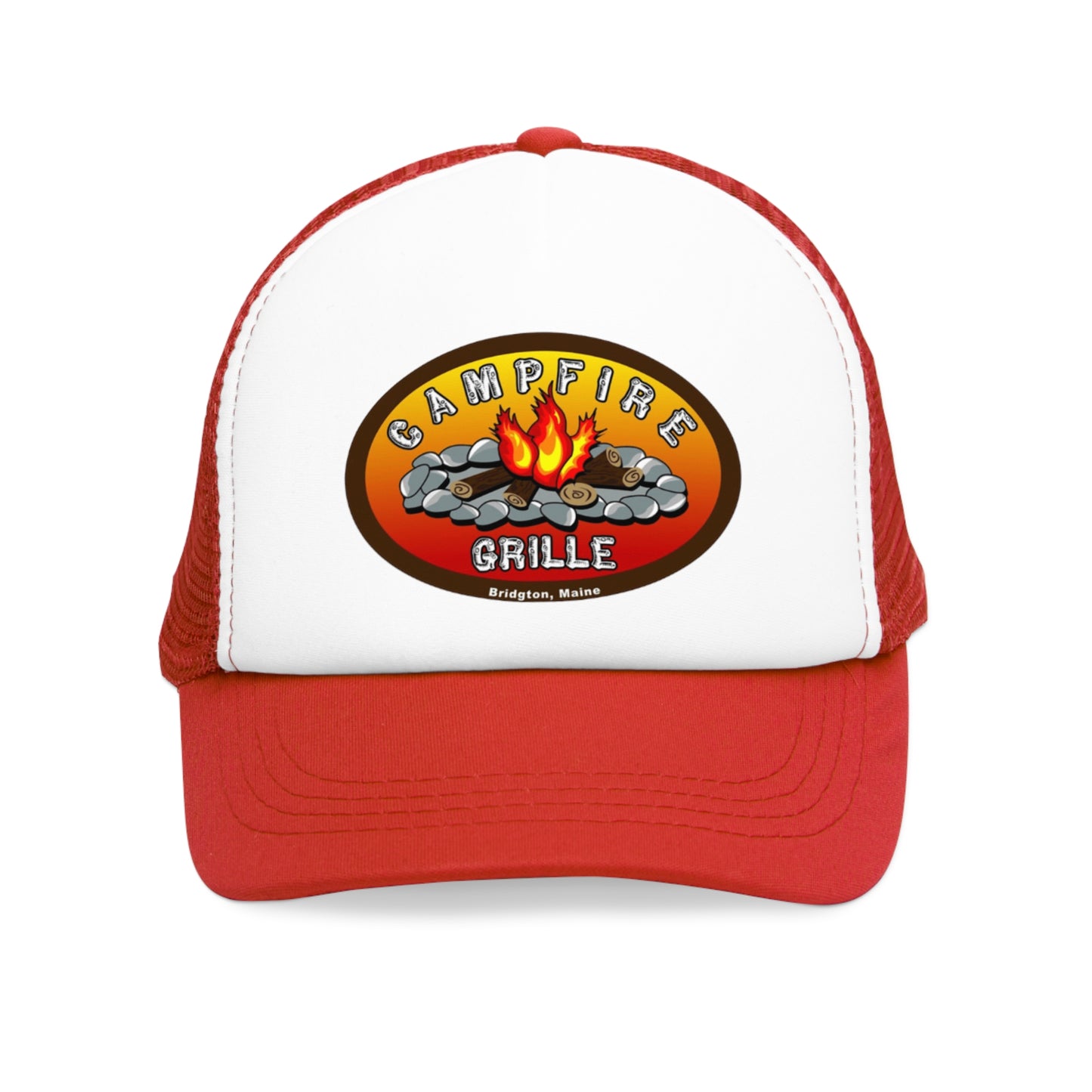 Campfire Grille Mesh Cap | Outdoor Adventure Hat, Hiking Gear, Summer Cap, Camping Gift, BBQ Accessory