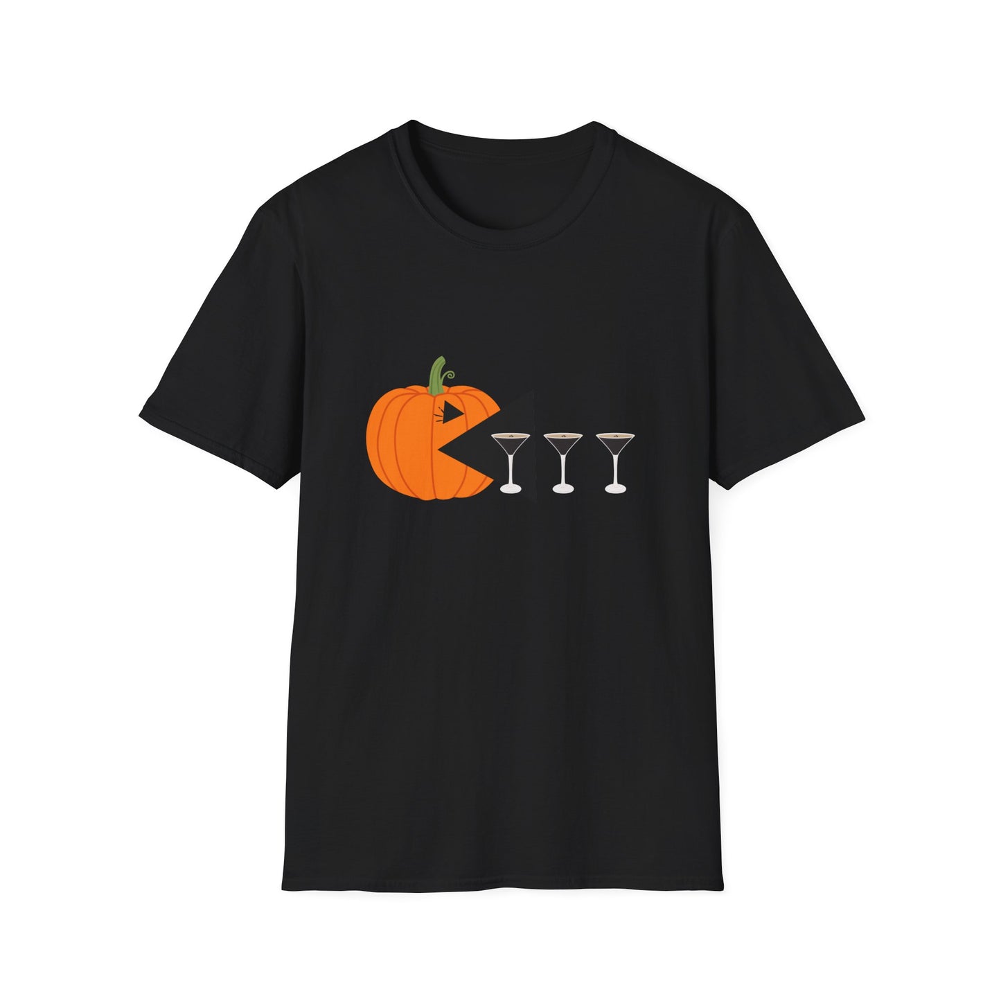 Halloween Pumpkin Chasing Espresso Martinis Bougie Girl T-Shirt