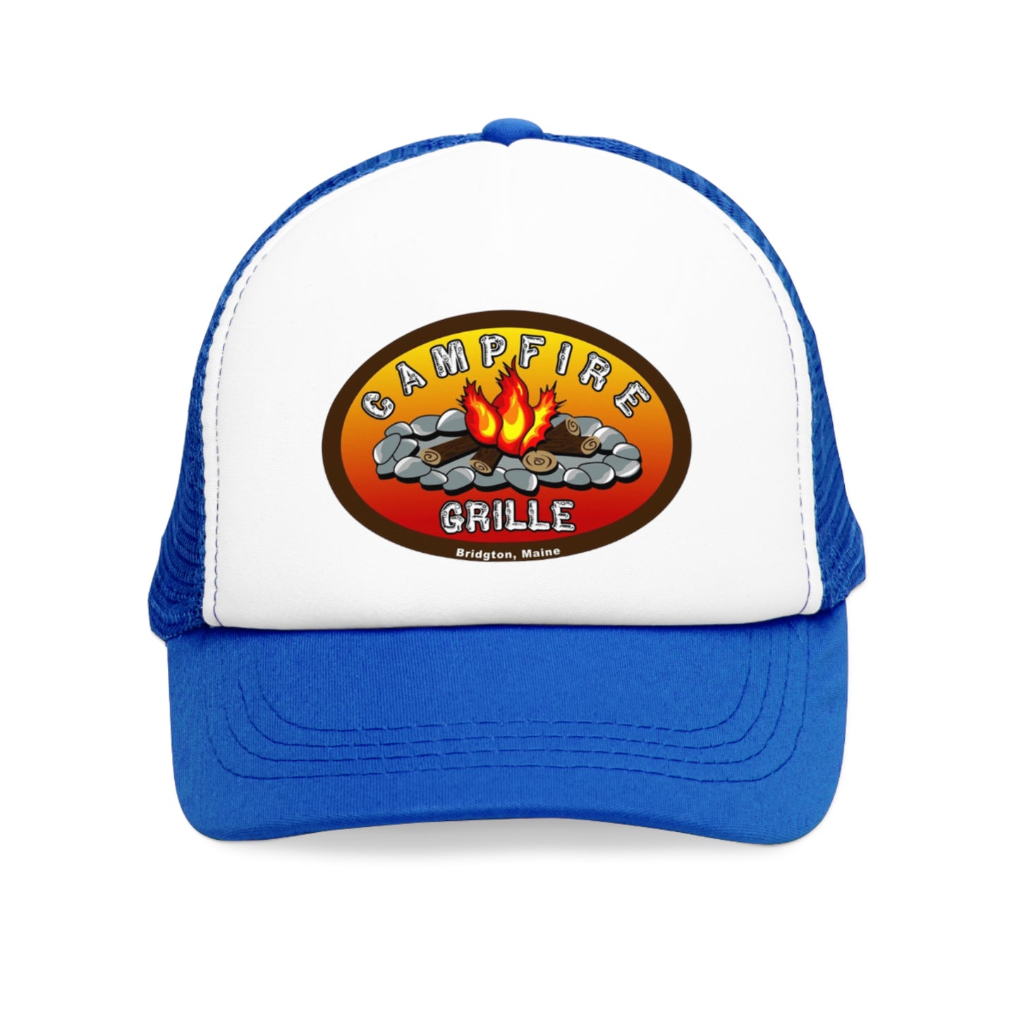 Campfire Grille Mesh Cap | Outdoor Adventure Hat, Hiking Gear, Summer Cap, Camping Gift, BBQ Accessory