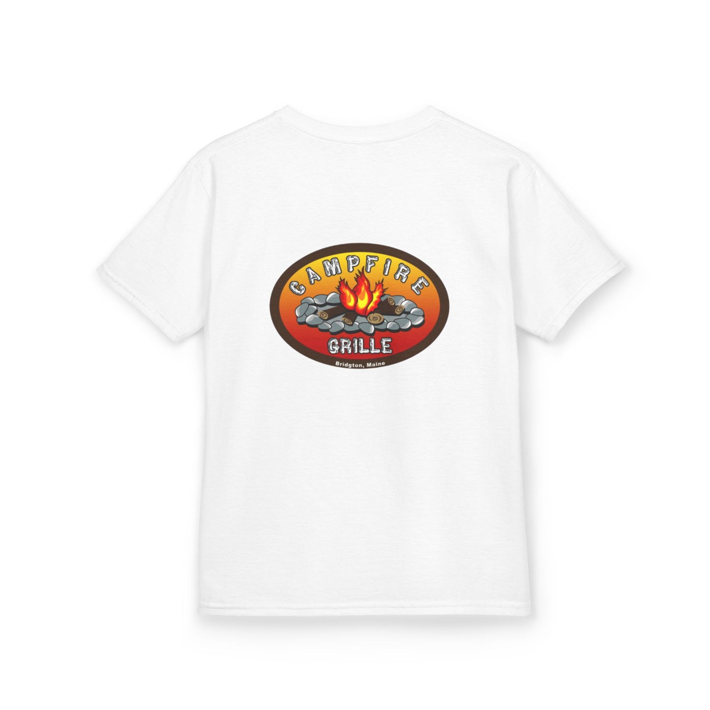 Kids Campfire Grille Tee, Kid's Shirt, Summer Camp Outfit, Outdoor Fun Apparel, Gift for Nature Lovers, Family BBQ