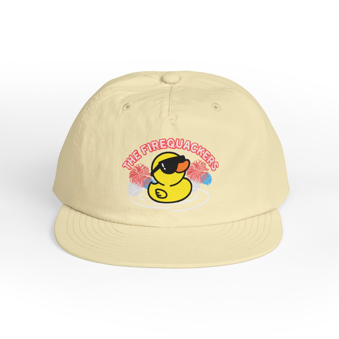 Summer Surf Cap with Firequackers Duck Design
