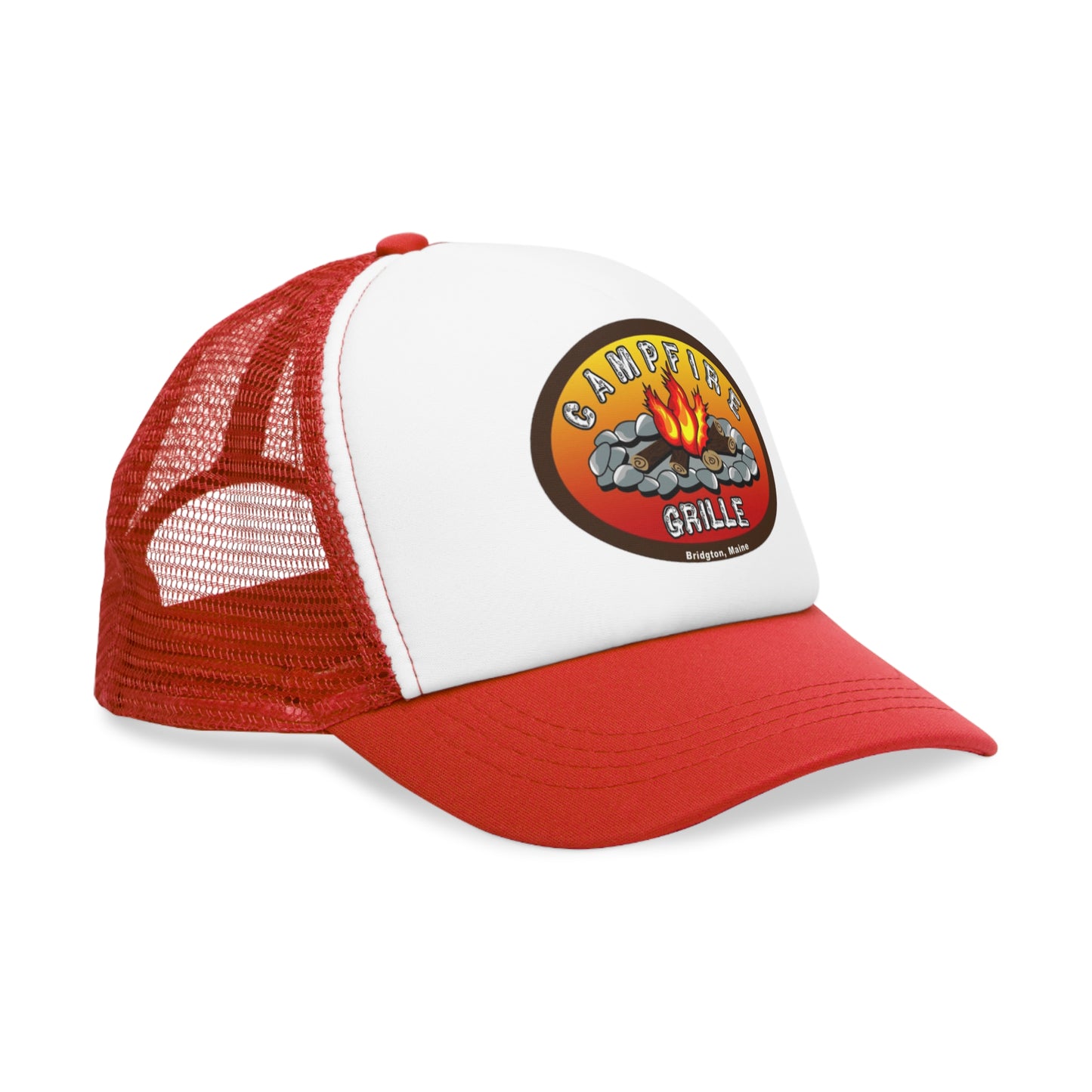 Campfire Grille Mesh Cap | Outdoor Adventure Hat, Hiking Gear, Summer Cap, Camping Gift, BBQ Accessory