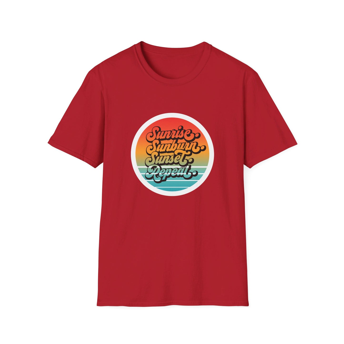 Sunrise, Sunburn, Sunset, Repeat Summer Vacation T-Shirt