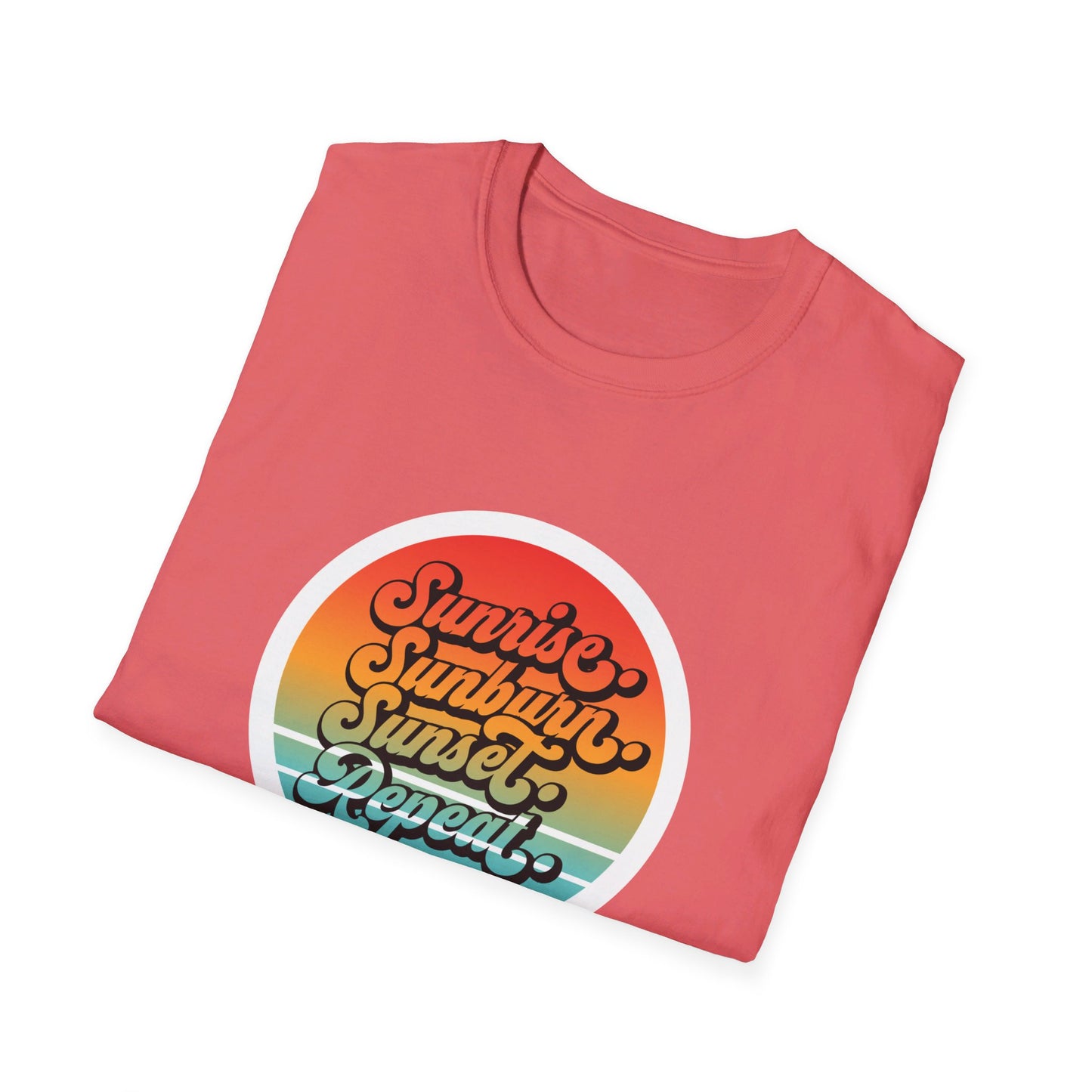 Sunrise, Sunburn, Sunset, Repeat Summer Vacation T-Shirt