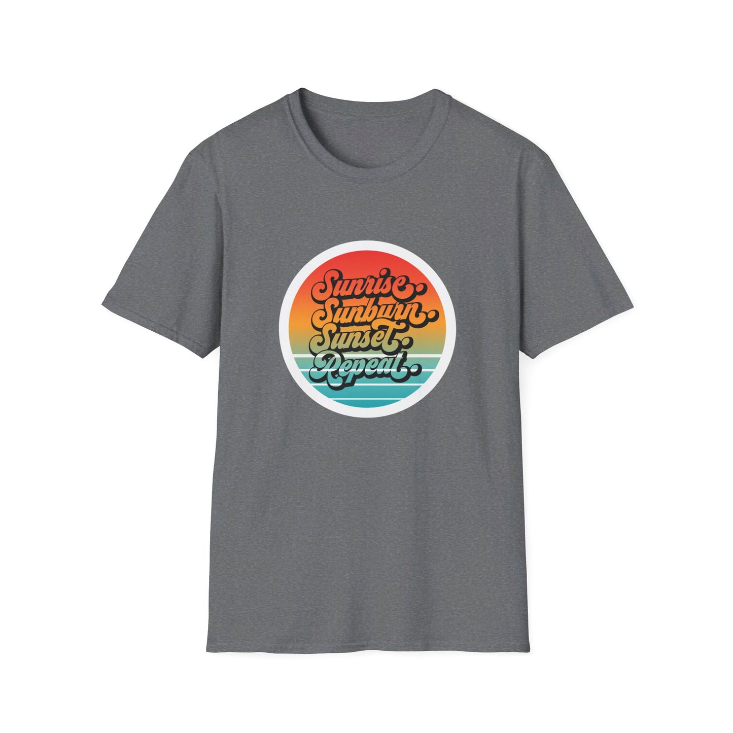 Sunrise, Sunburn, Sunset, Repeat Summer Vacation T-Shirt