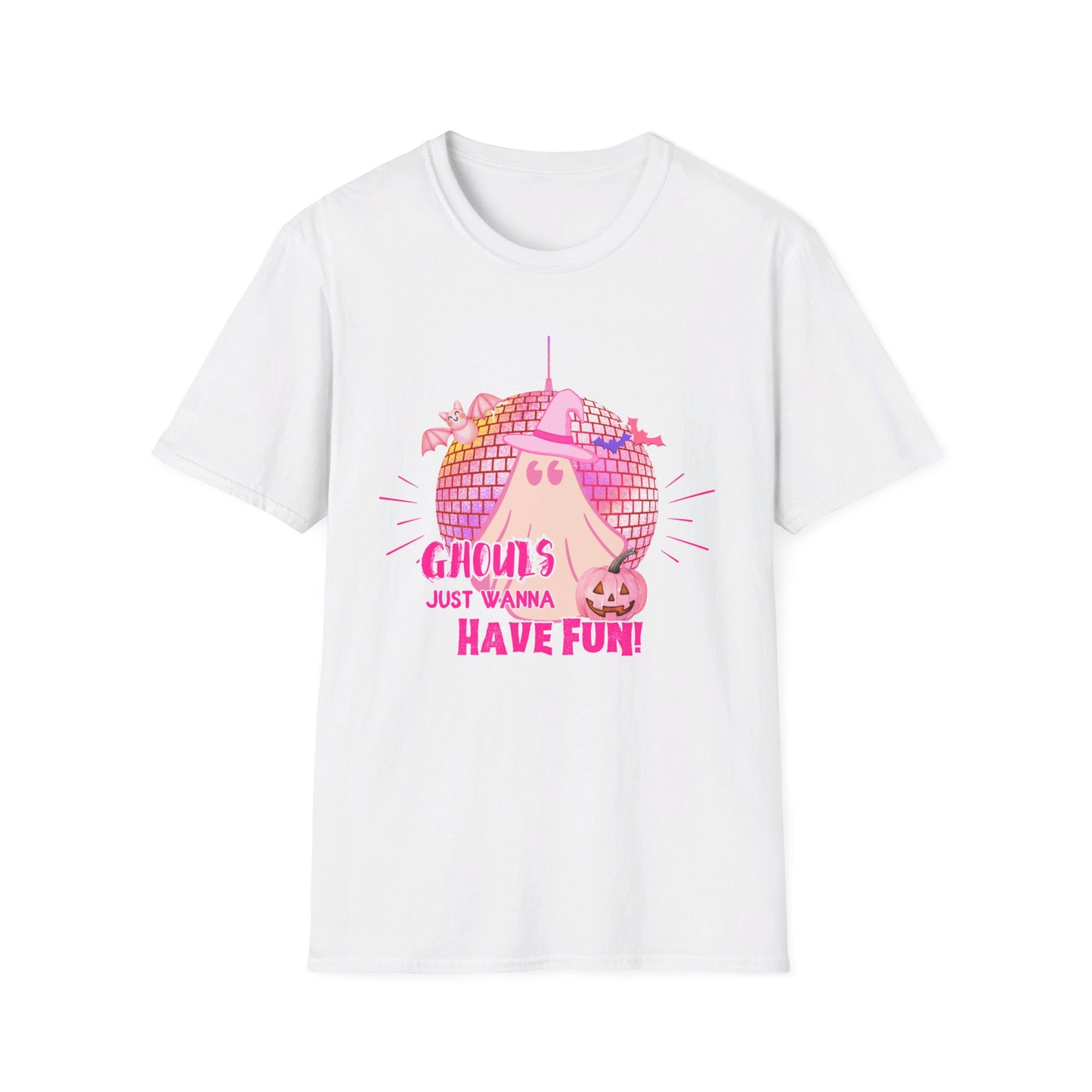 Ghouls Just Wanna Have Fun Cute Disco Ghost T-Shirt