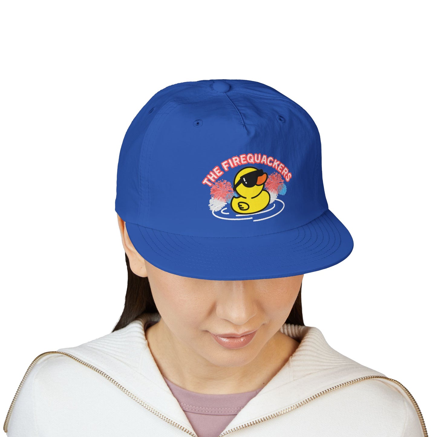 Summer Surf Cap with Firequackers Duck Design