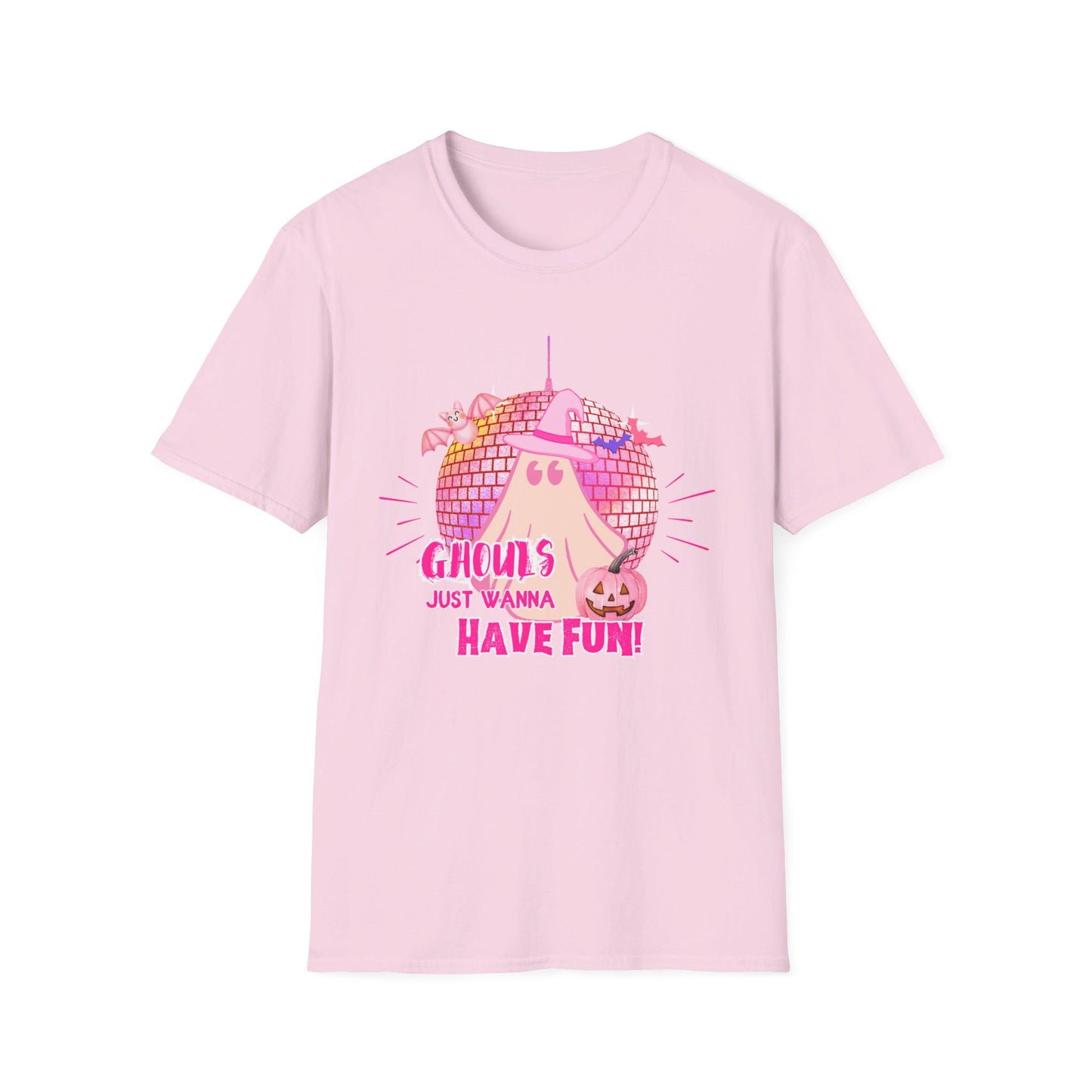 Ghouls Just Wanna Have Fun Cute Disco Ghost T-Shirt