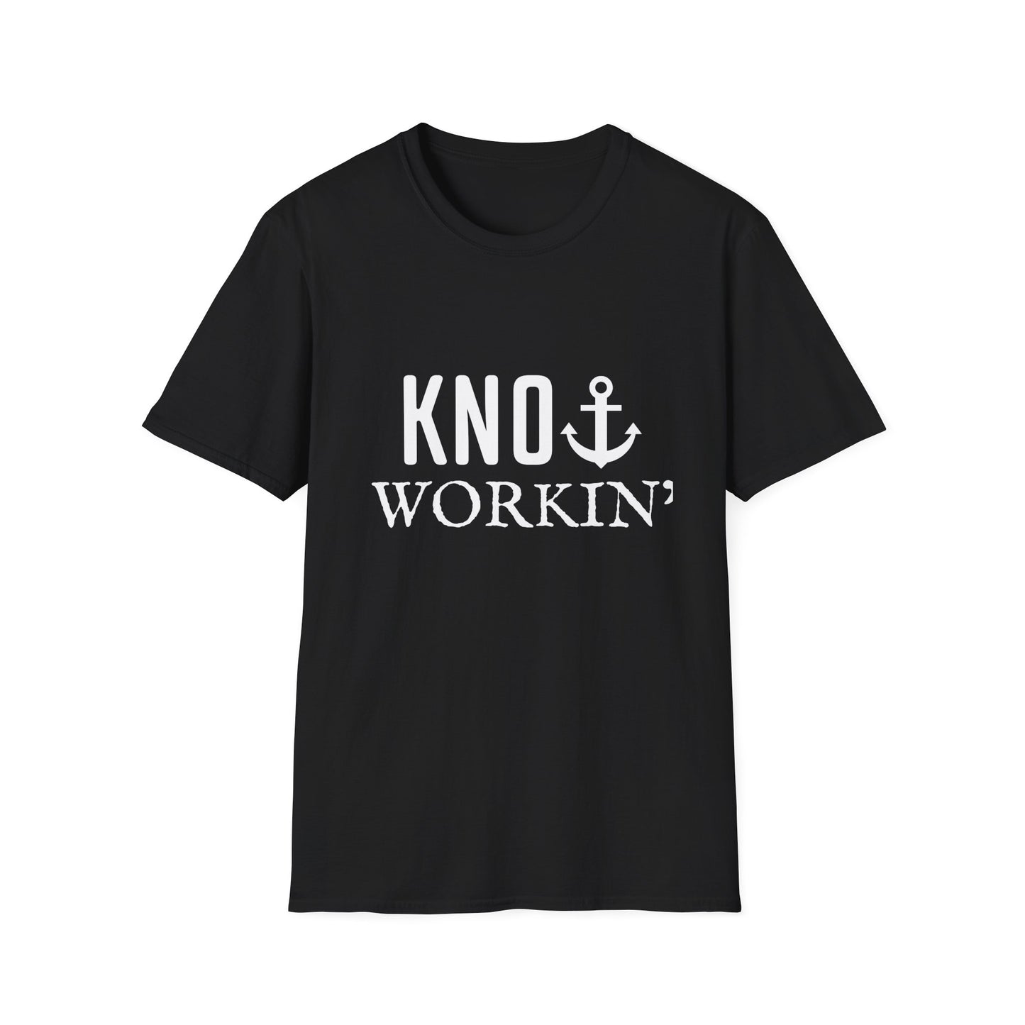 Knot Workin' Funny Nautical Anchor Boat Captain T-Shirt