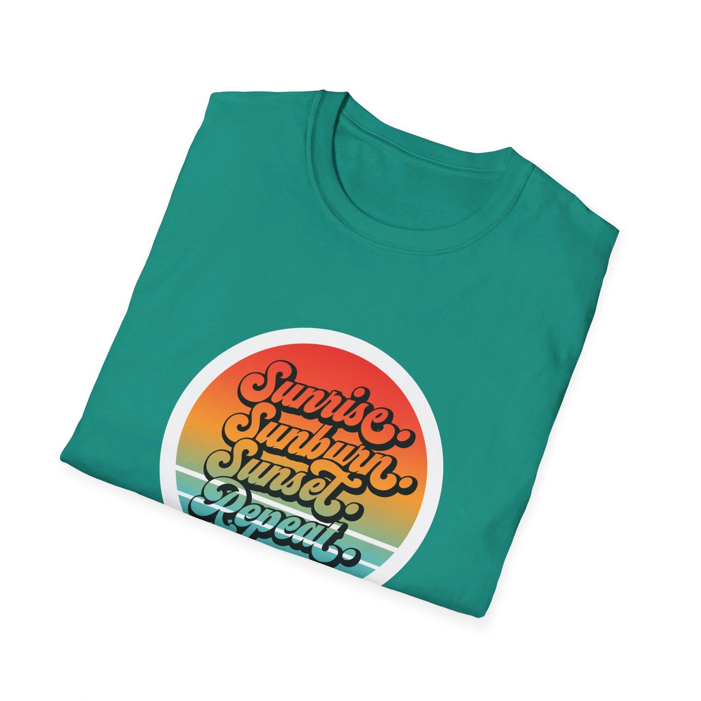 Sunrise, Sunburn, Sunset, Repeat Summer Vacation T-Shirt