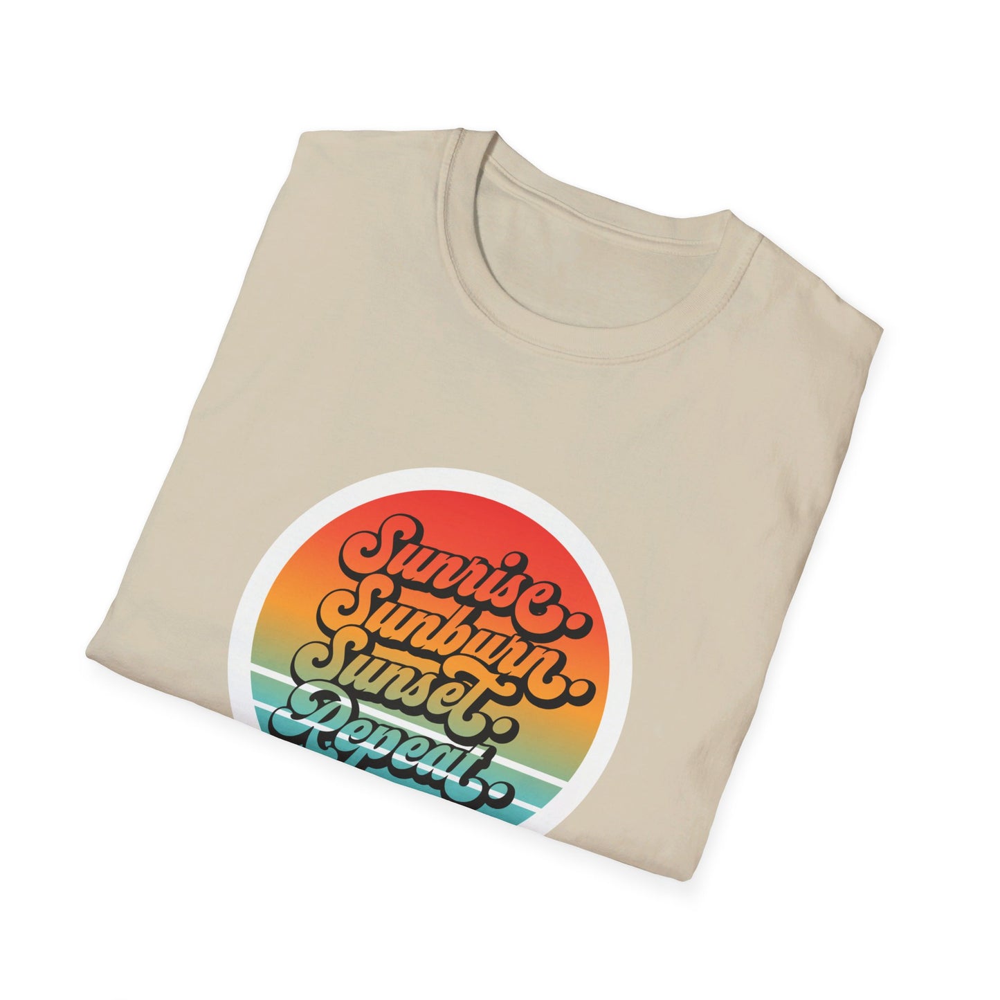Sunrise, Sunburn, Sunset, Repeat Summer Vacation T-Shirt