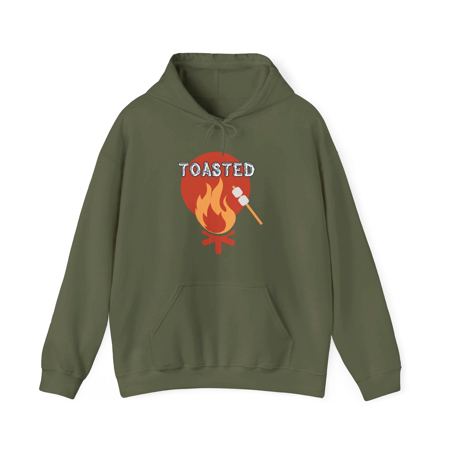 Toasted Campfire Hoodie Camping S'mores Hooded Sweatshirt