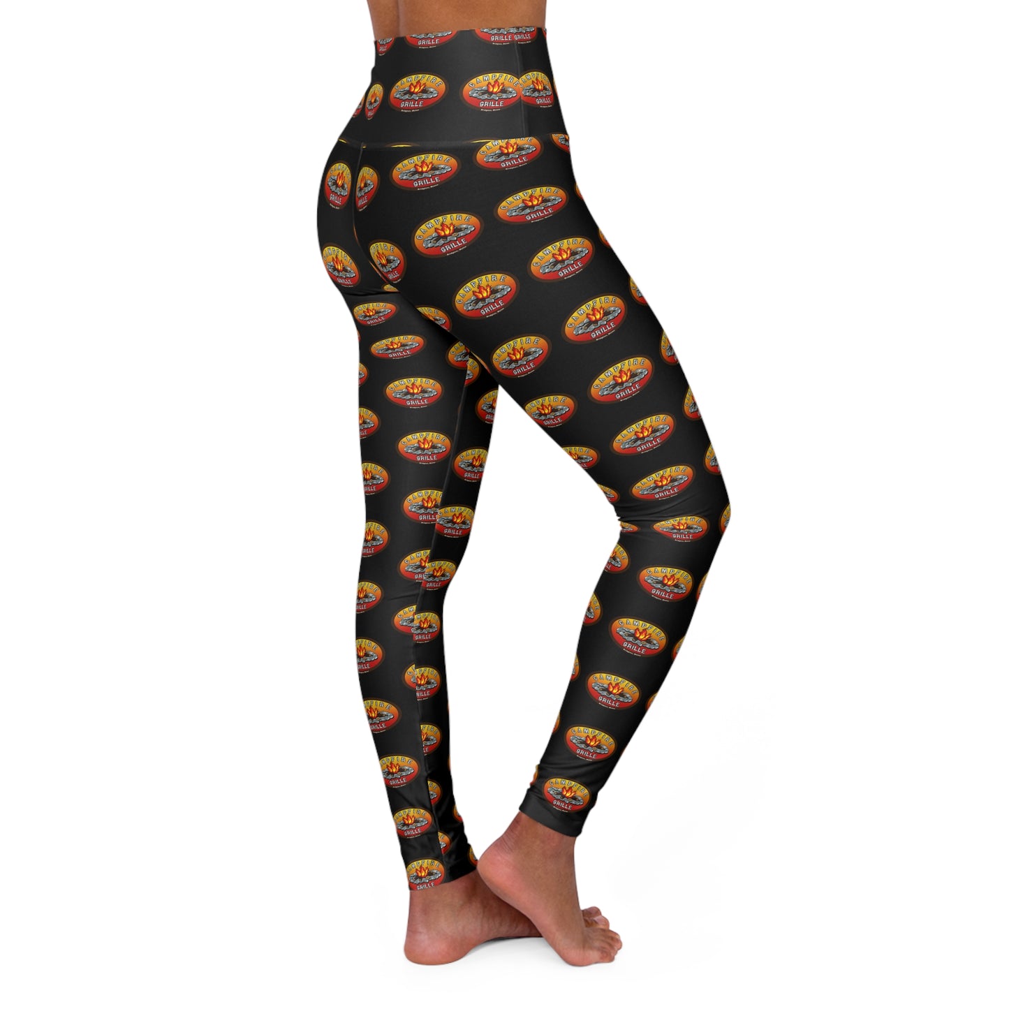 CFG Bold High Waisted Yoga Leggings - Perfect for Fitness Enthusiasts & Yoga Lovers