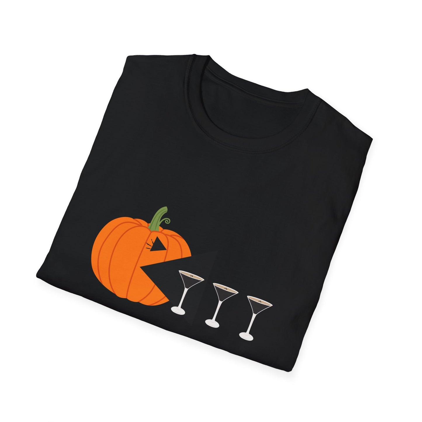 Halloween Pumpkin Chasing Espresso Martinis Bougie Girl T-Shirt