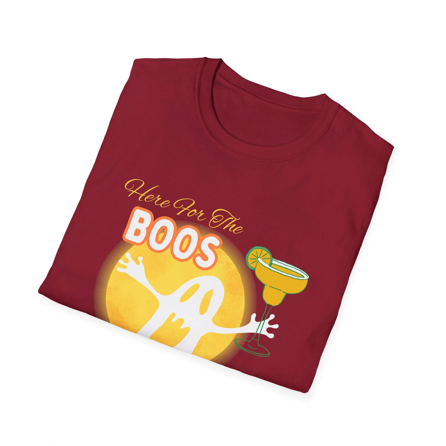 Here for the Boos Margarita Ghost Halloween Party T-Shirt