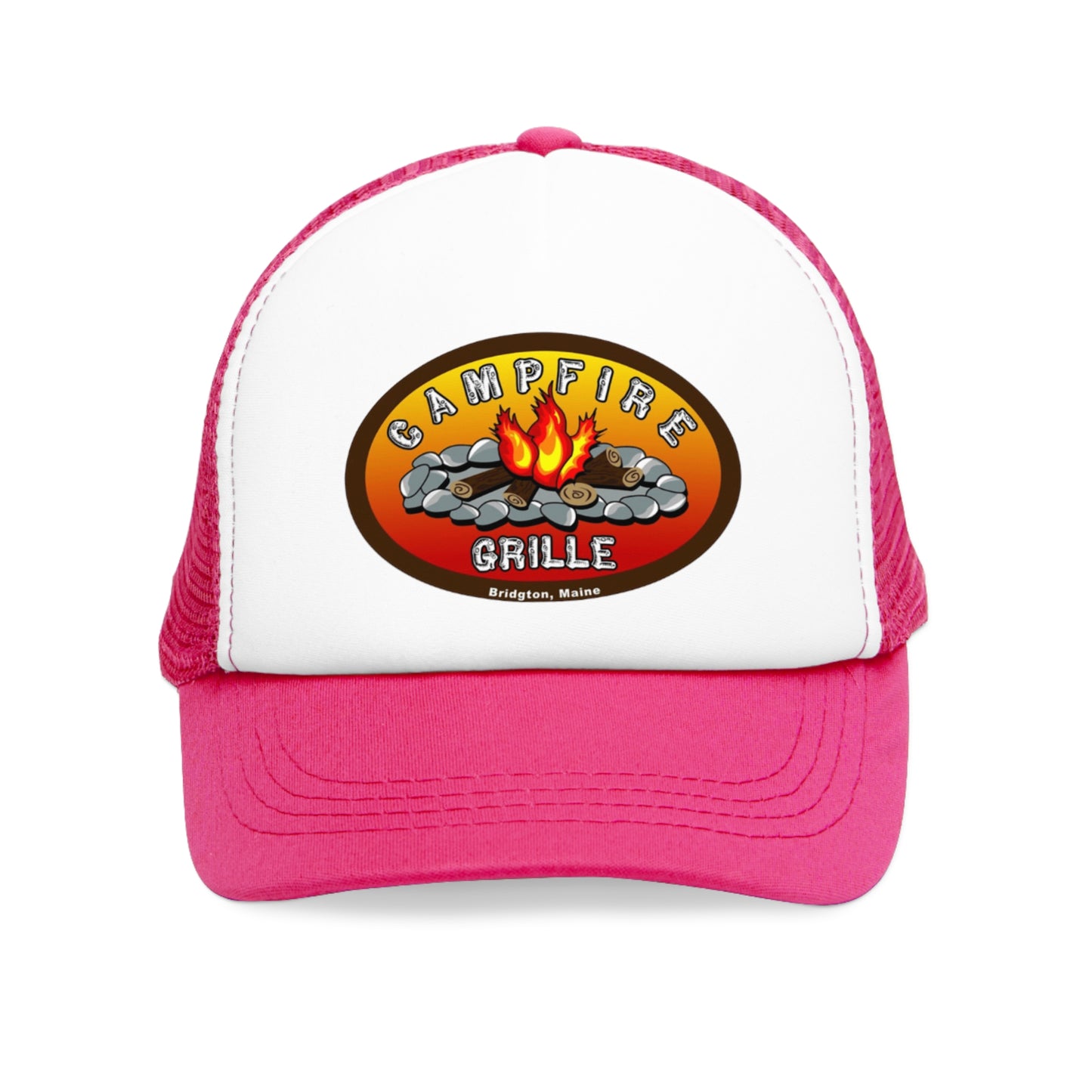 Campfire Grille Mesh Cap | Outdoor Adventure Hat, Hiking Gear, Summer Cap, Camping Gift, BBQ Accessory