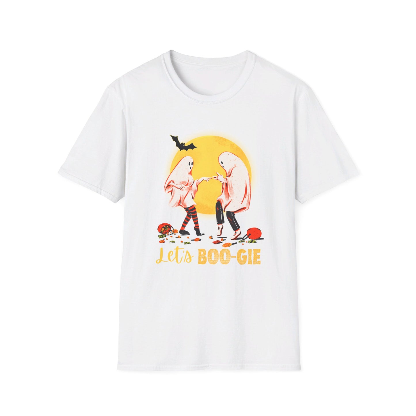 Let's BOO-gie  Halloween Party Dancing Ghosts T-Shirt