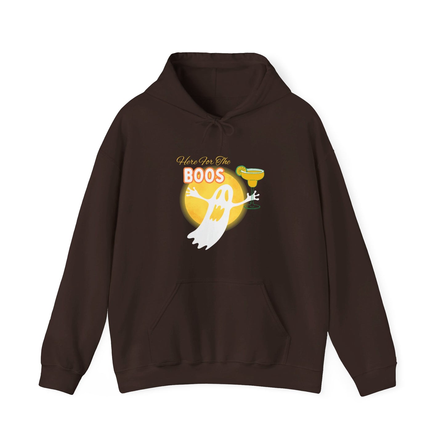 Here for the Boos Halloween Ghost with Margarita Hoodie Sweatshirt