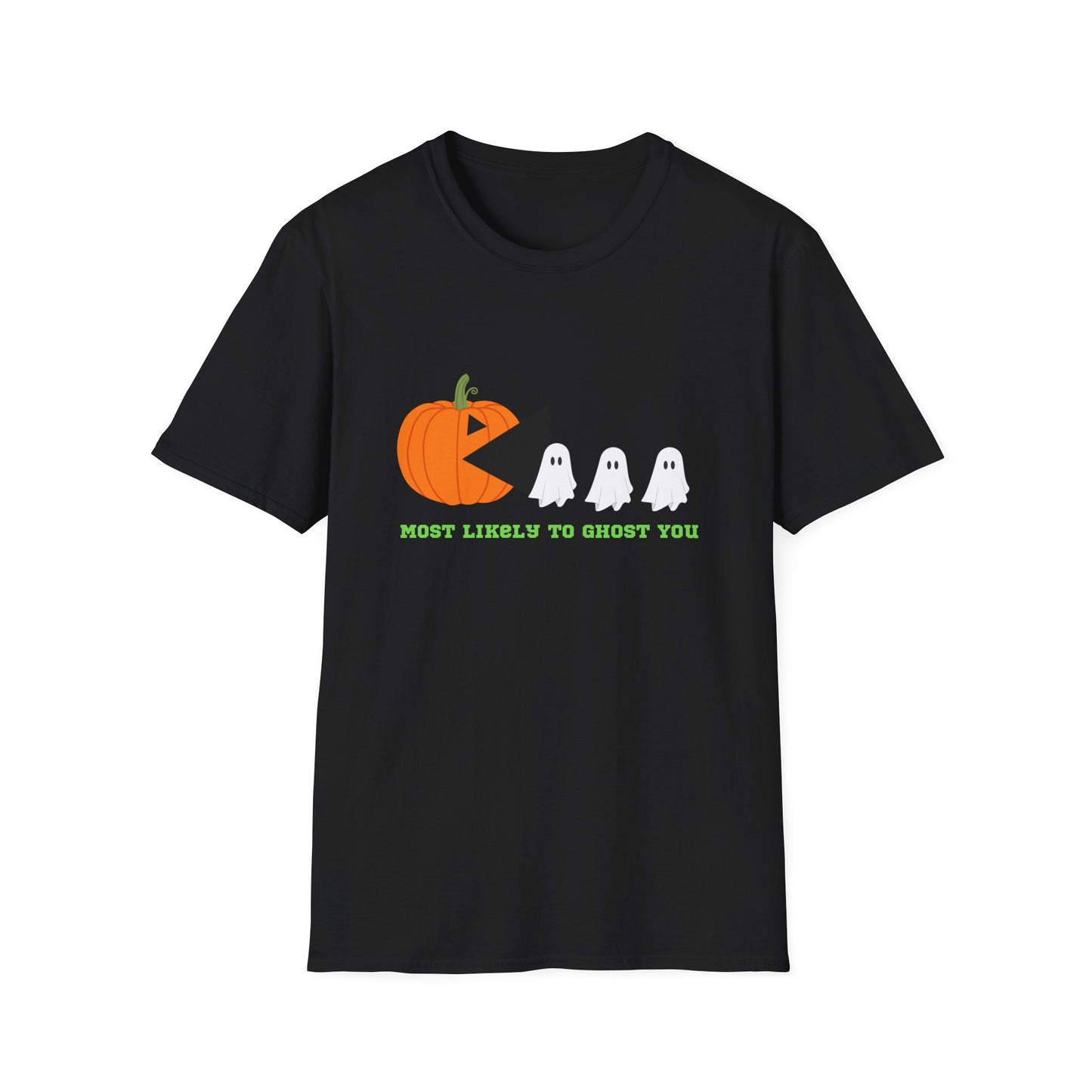 Most Likely To Ghost Your Funny Halloween Spooky Season Unisex T-Shirt