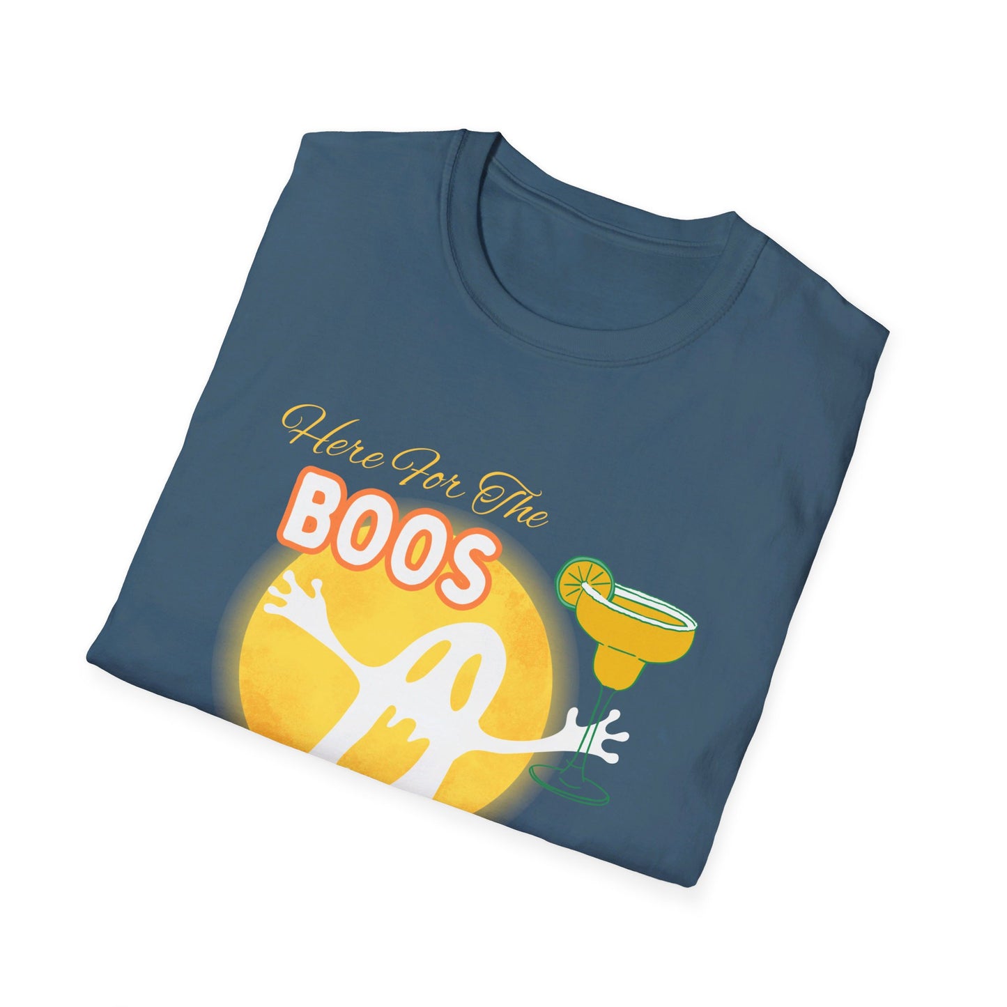 Here for the Boos Margarita Ghost Halloween Party T-Shirt