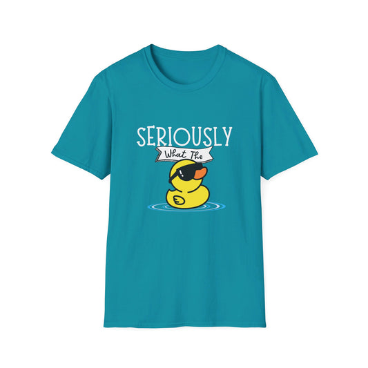 Seriously What The Duck Funny Unisex Softstyle T-Shirt